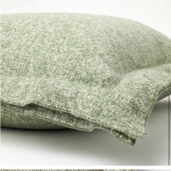 Oversized Heather Square Throw Pillow Sage/Cream Threshold Studio Mc… - Picture 4 of 7